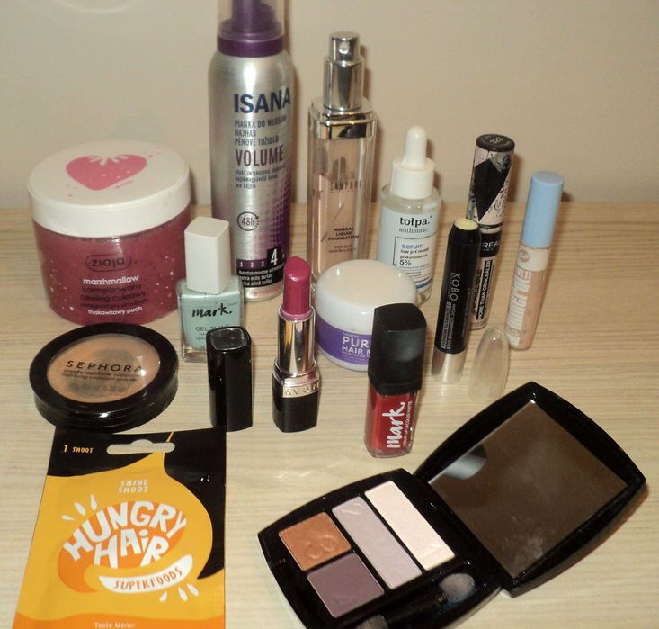 Kosmetyki, 13 sztuk Avon Isana Sephora Ziaja i inne