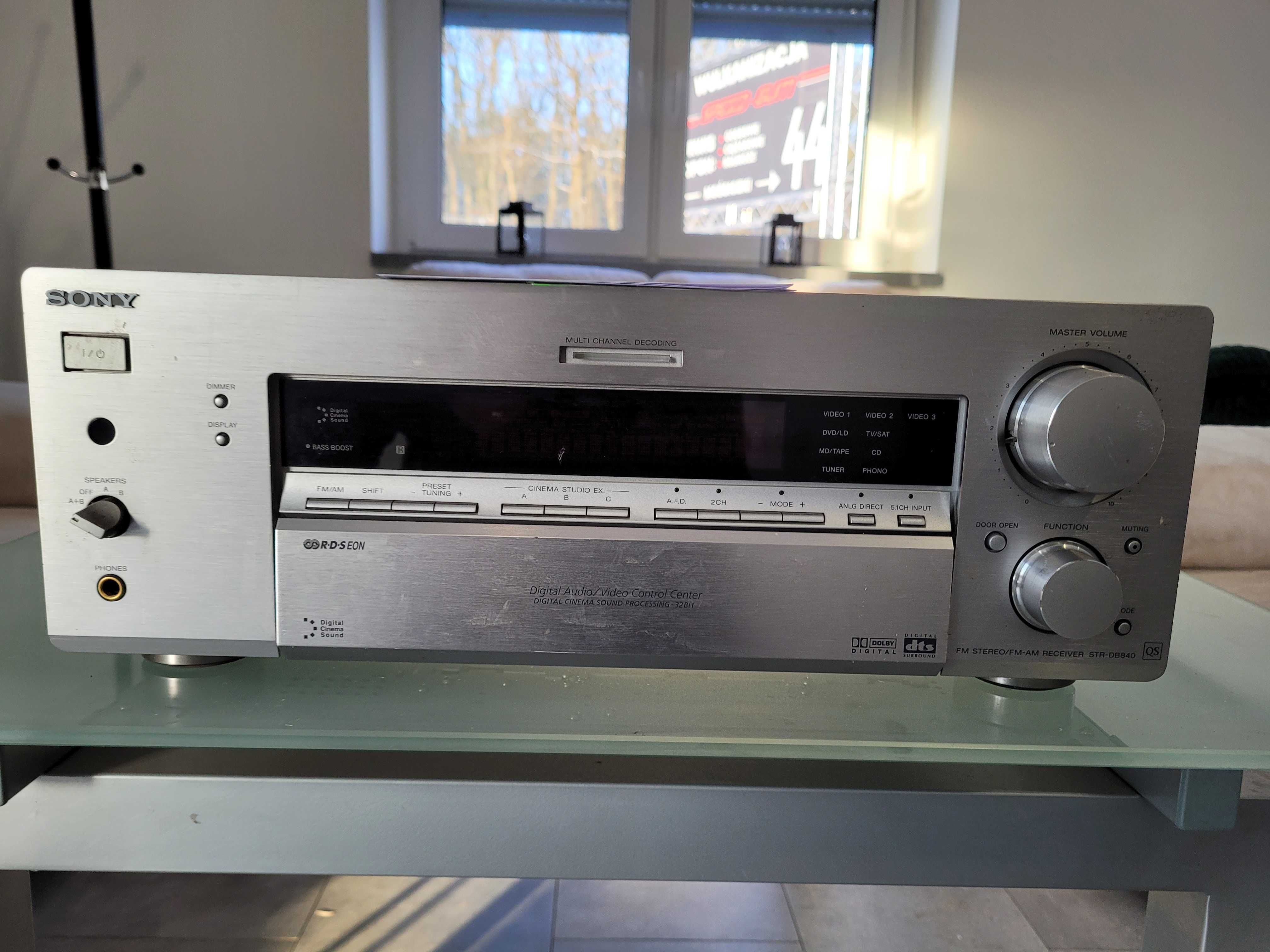 Amplituner SONY STR-DB840 QS 5.1 srebrny.