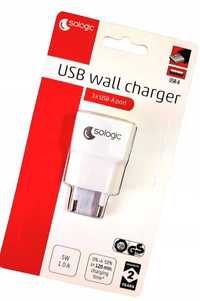 Ładowarka ścienna USB Sologic 1x USB-A 5W BIAŁA