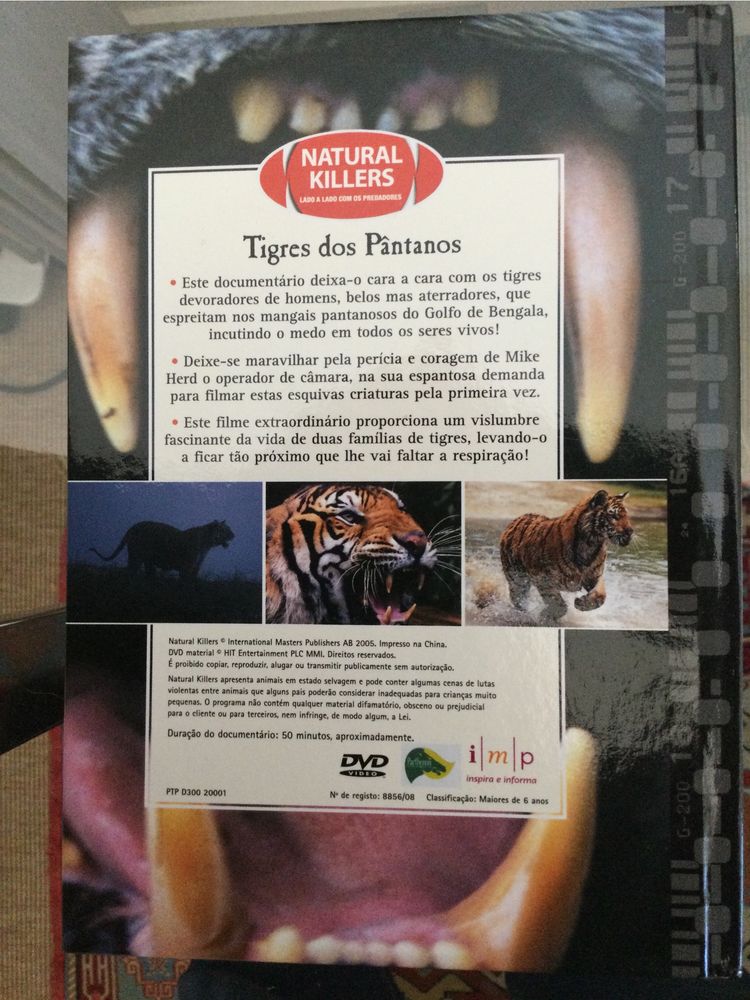 DVD -Documentário sobre os Tigres de Bengala