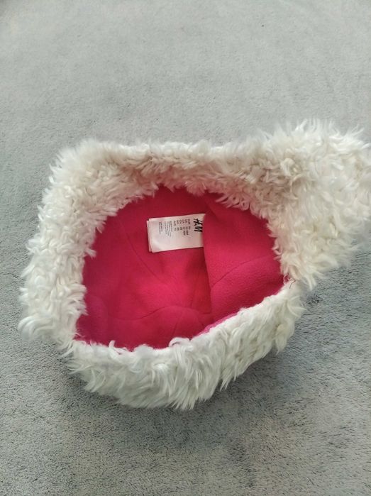 Czapka zimowa uszanka, uszatka H&M roz 86 na 12 - 18 mies.