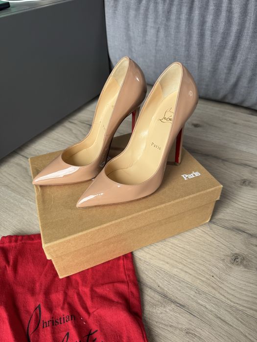 Туфлі лодочки бежеві лакові Christian Louboutin 39.5