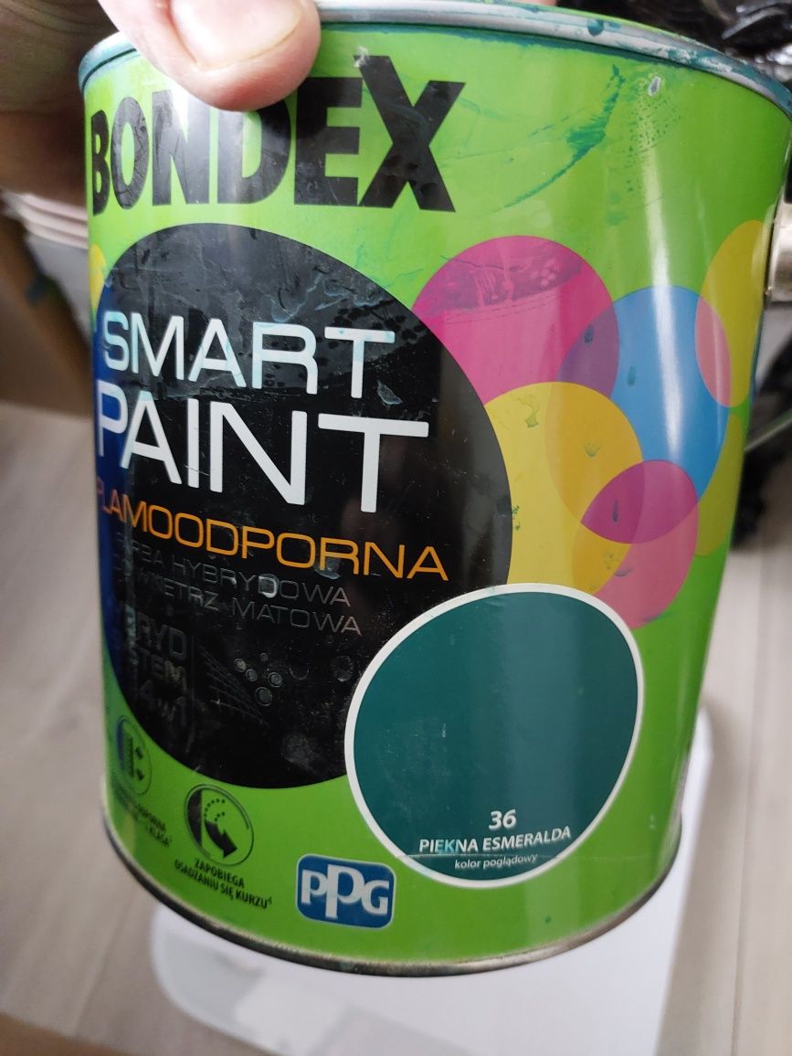 Farba hybrydowa Bondex Smart Ceramic piękna Esmeralda 1.5 L - reszta