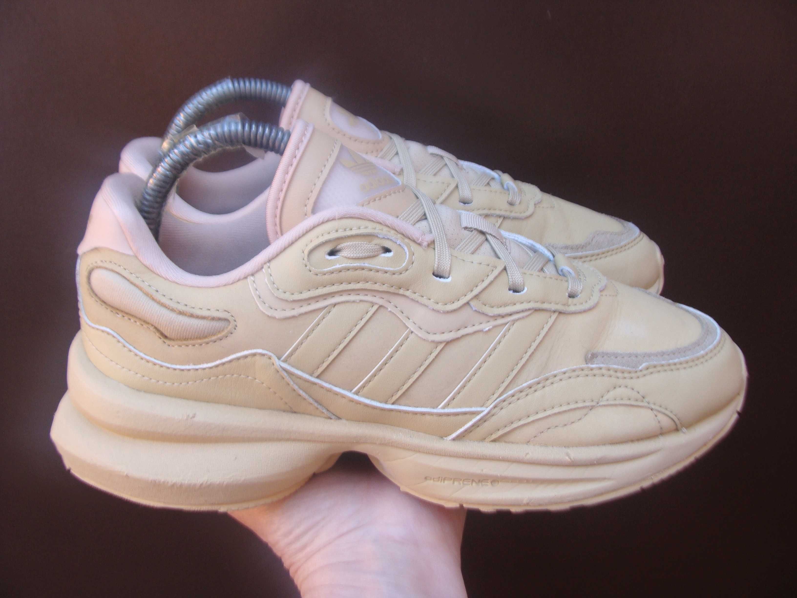38/24 см  Adidas Zentic кожаные крутые кроссовки оригинал 2021 год
