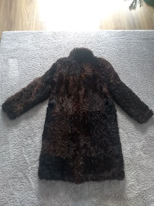 Futro naturalne Karakuły Ciemny brąz L/XL