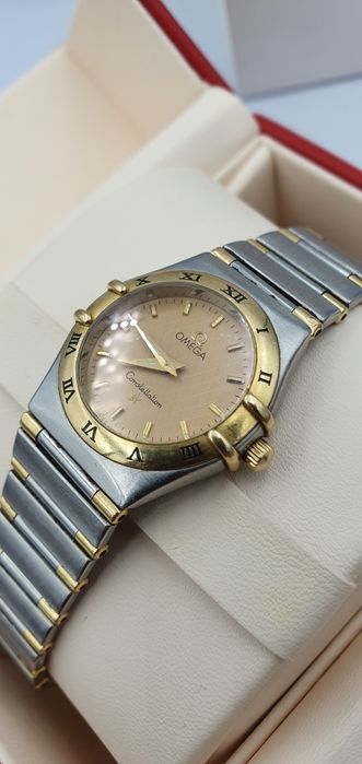 Omega Constellation Quartz Half Bar - cal. 1456 - stal + 18k złoto
