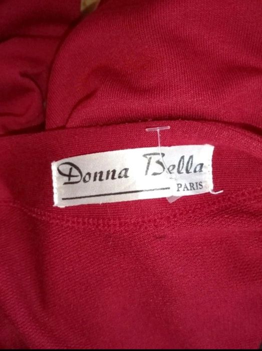 Sweter 2w1 bliźniak burgundowa zarzutka czarna bluzka