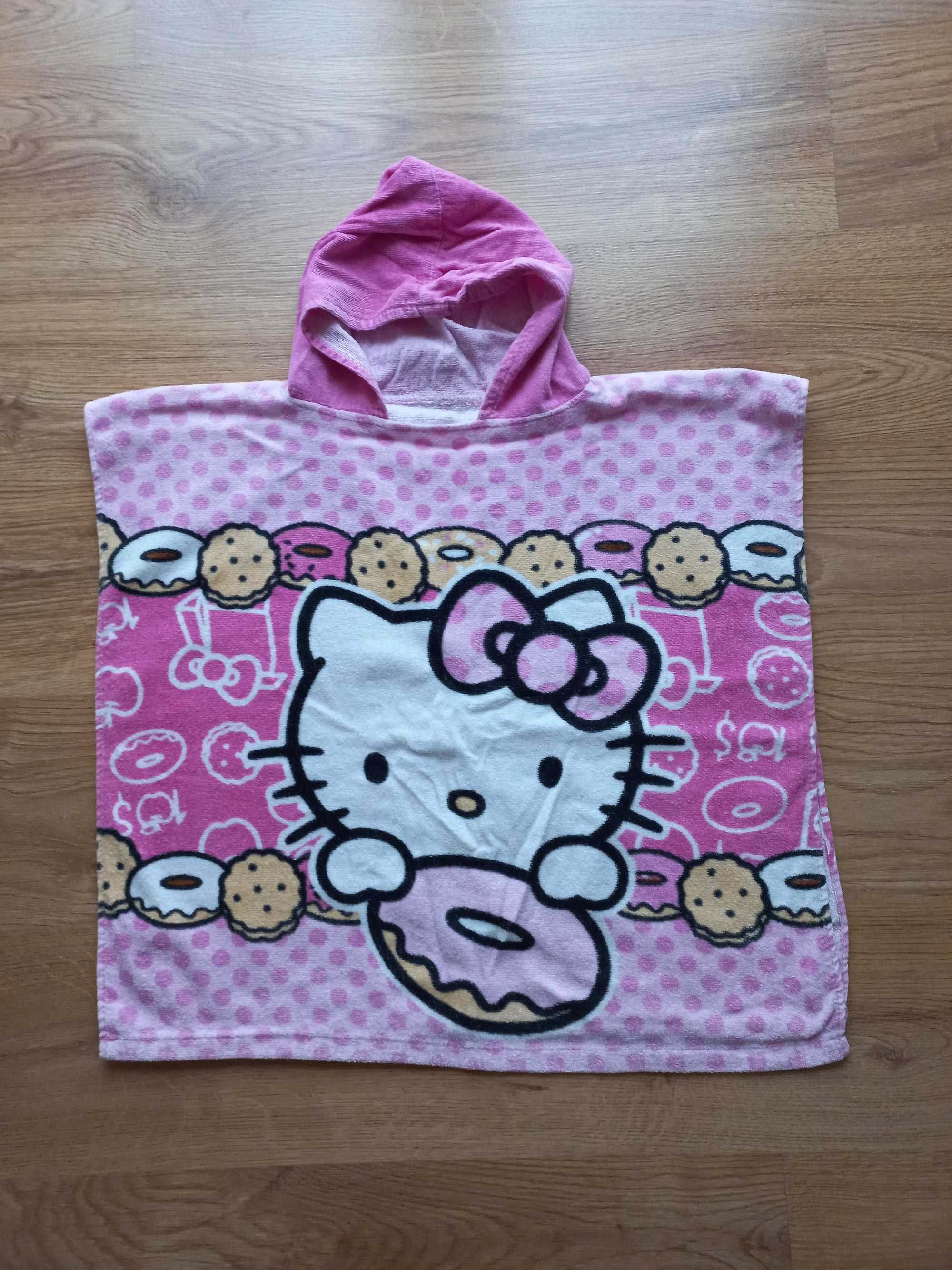 Ręcznik z kapturem ponczo Hello Kitty
