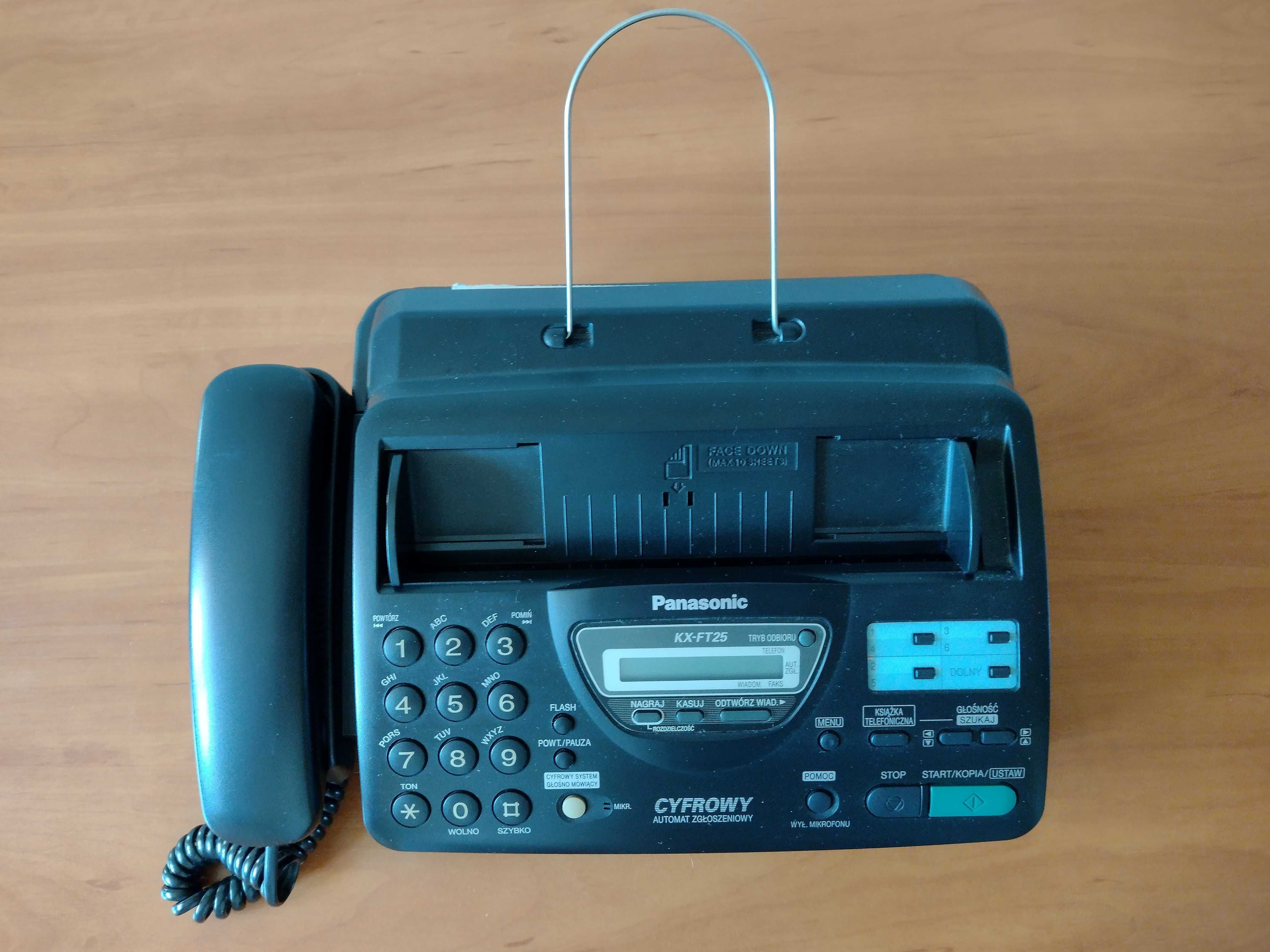 telefaks z aparatem zgłoszeniowym Panasonic KX-FT 25 PD