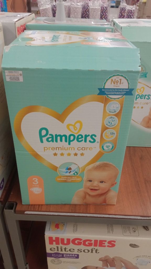 Памперси pampers premium 3 6-10 кг 120