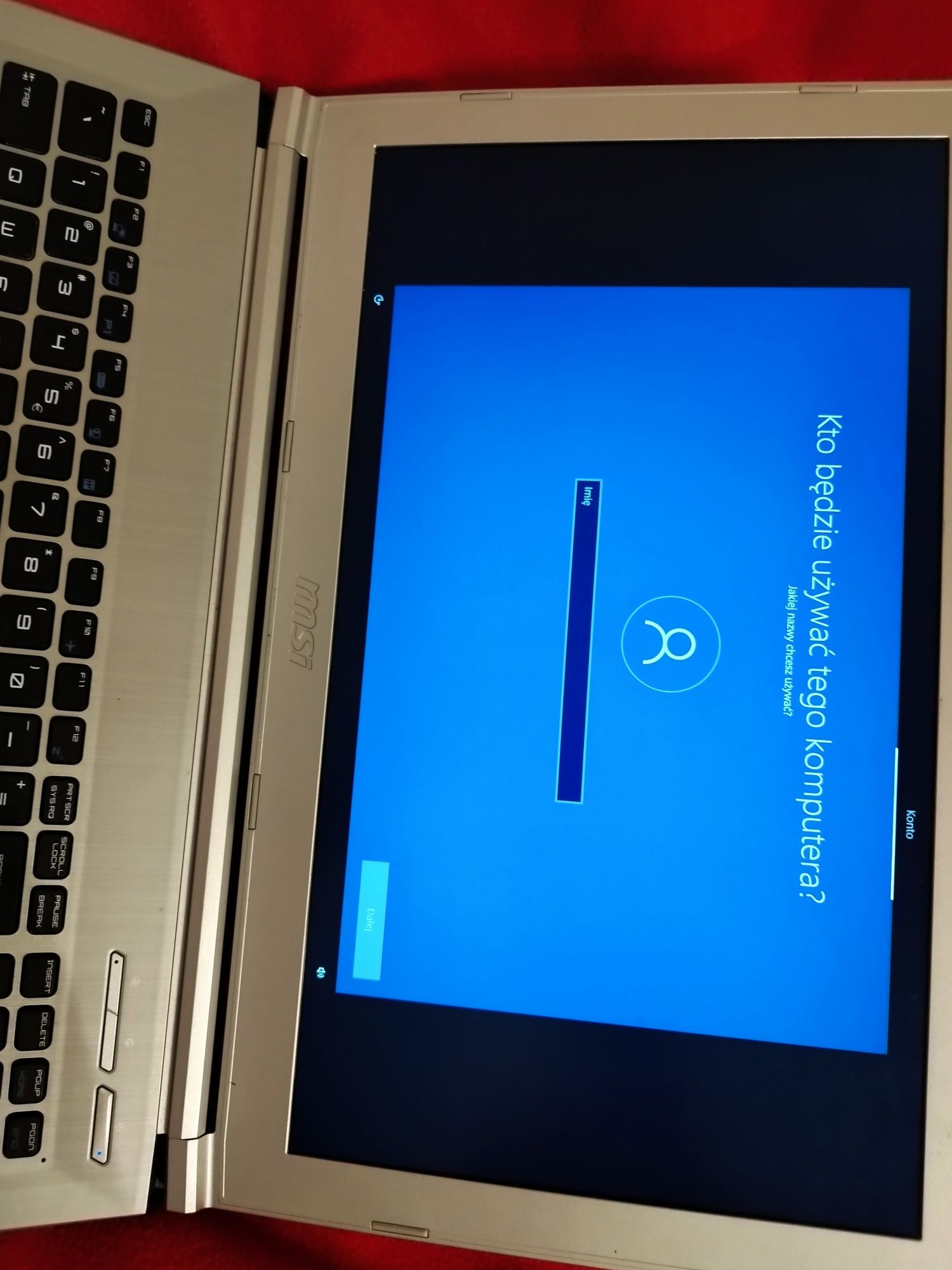MSI PL62  procesor intel core i5