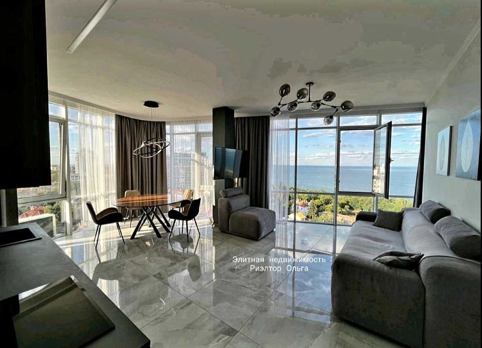 Сдам 3-х ком (2 спальни) Вид на море ЖК "Париж" / Французский бульвар!