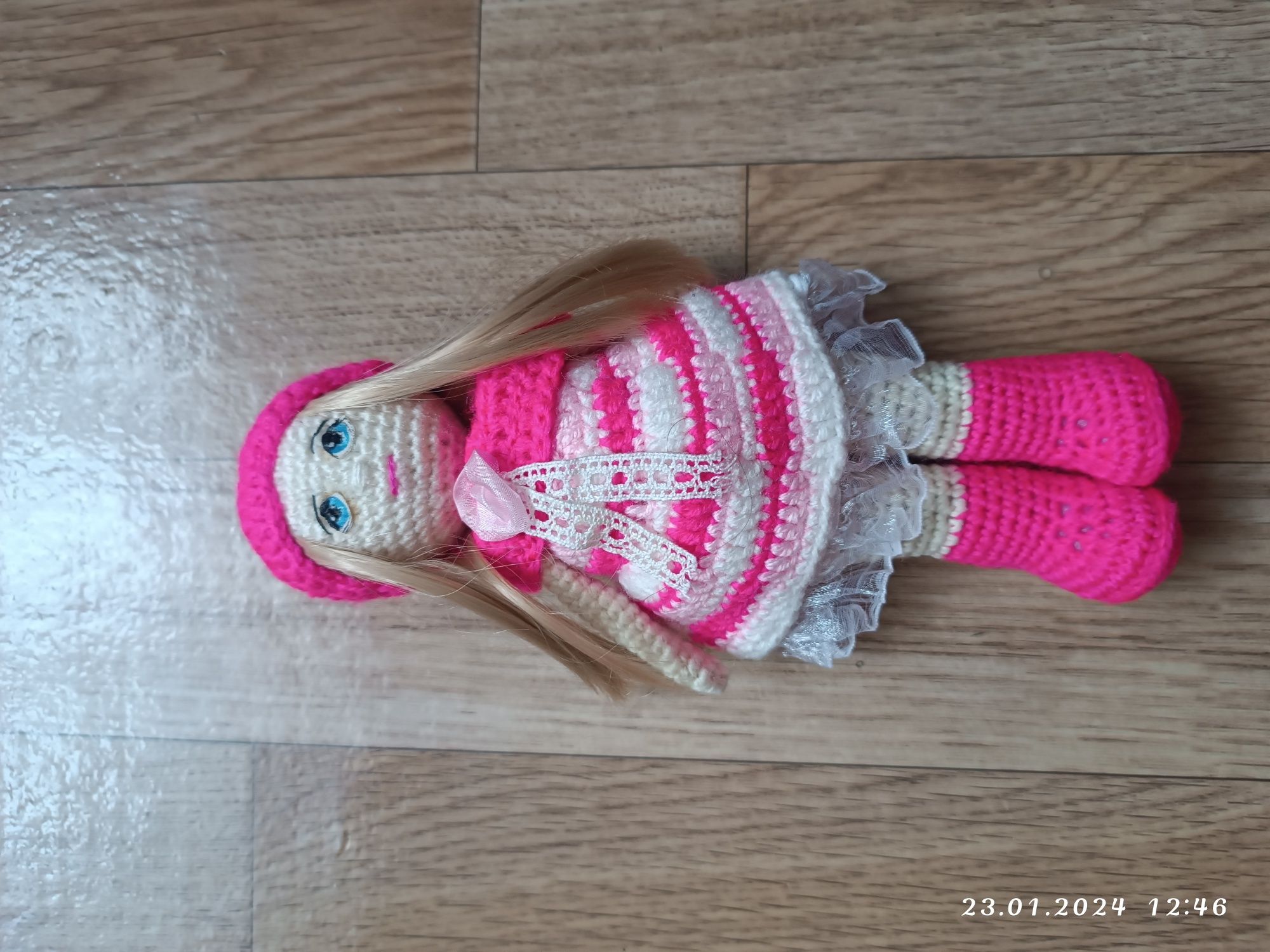 Лялька в'язана кукла іграшка ручна робота