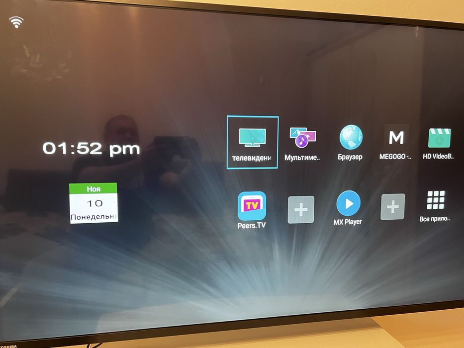 Toshuba телевізор 55дюймів Смарт але краще під TV box