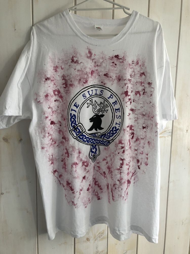 Koszulka t shirt/ obraz bawełna/ ręcznie malowane/ Outlander Gabaldon