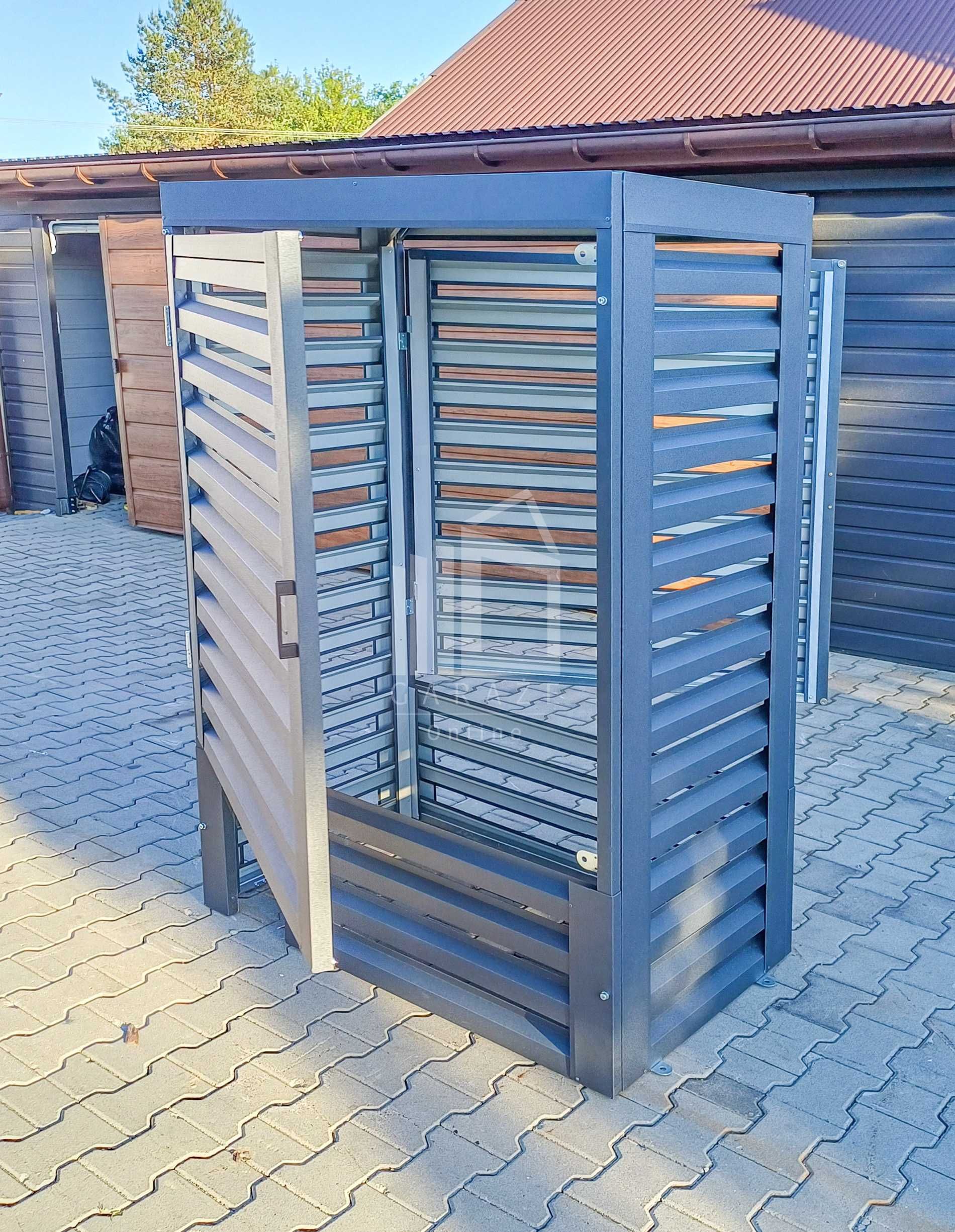 Osłona Pompy Ciepła 100X60X150Cm  Antracyt Zabudowa Id862
