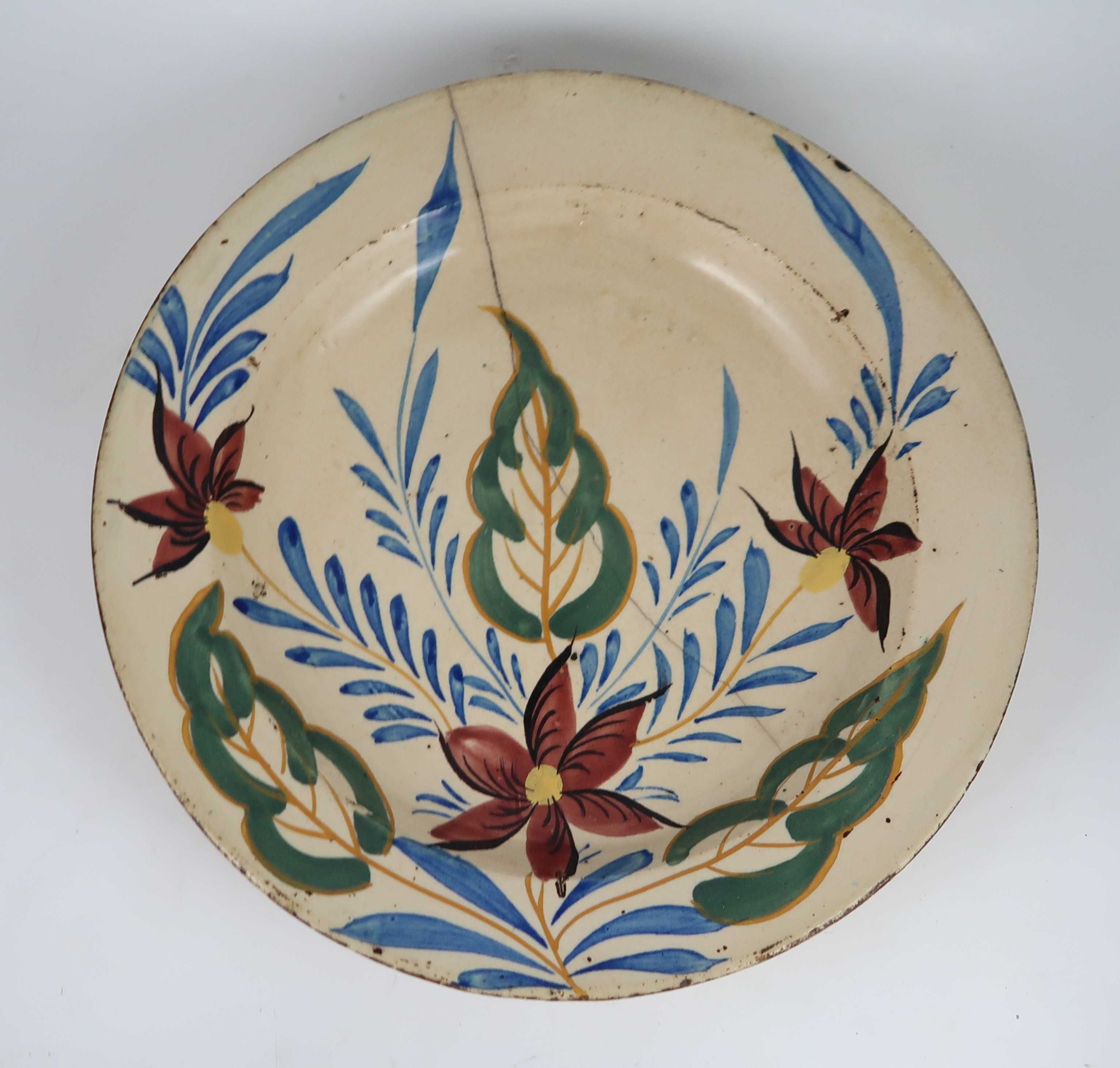 Prato Grande Faiança Portuguesa Séc. XIX - 31 cm