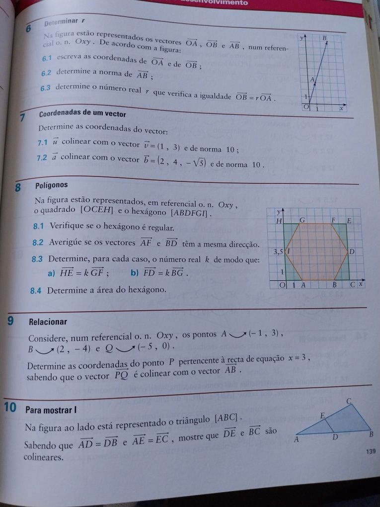 Livro exercícios de matemática A 10 ano da Porto editora