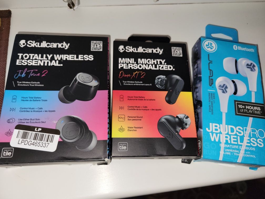 Skullcandy Dime XT 2 ,Jib True 2,Jlab Jbuds proиз США