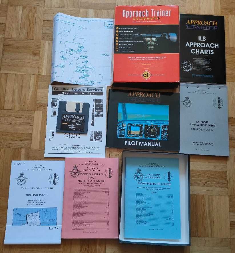 Symulator samolotu pasazerskiego amiga commodore 100% ok kolekcja retr