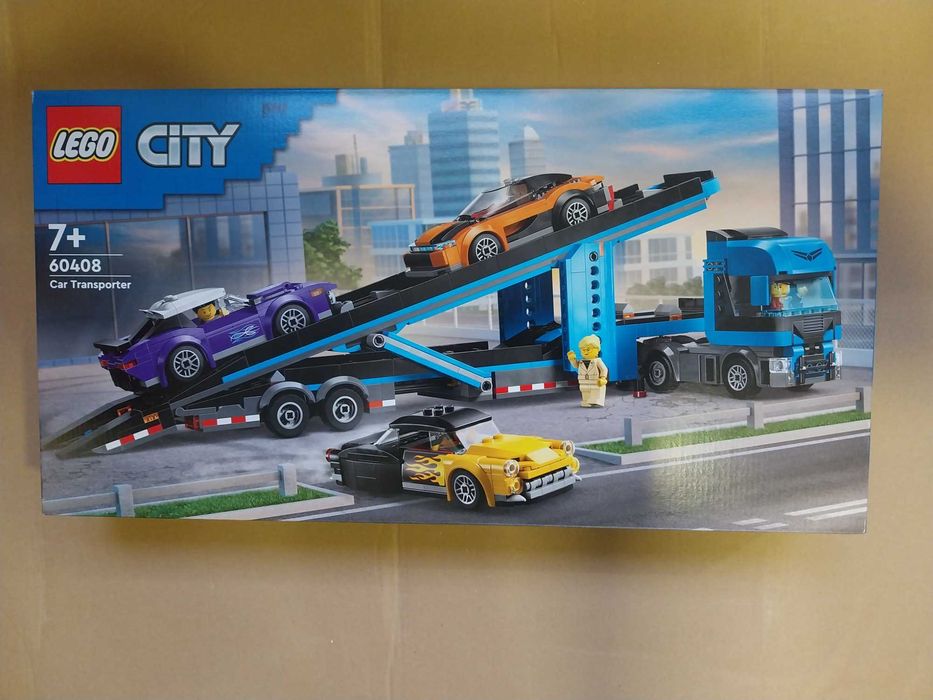LEGO 60408 City - Laweta z samochodami sportowymi