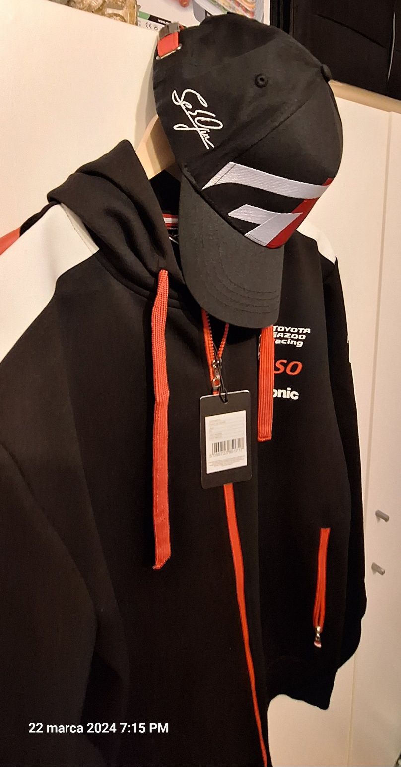 Bluza Toyota WRC TEAM ZIP HOODIE +czapka Toyota Driver cap Ogier