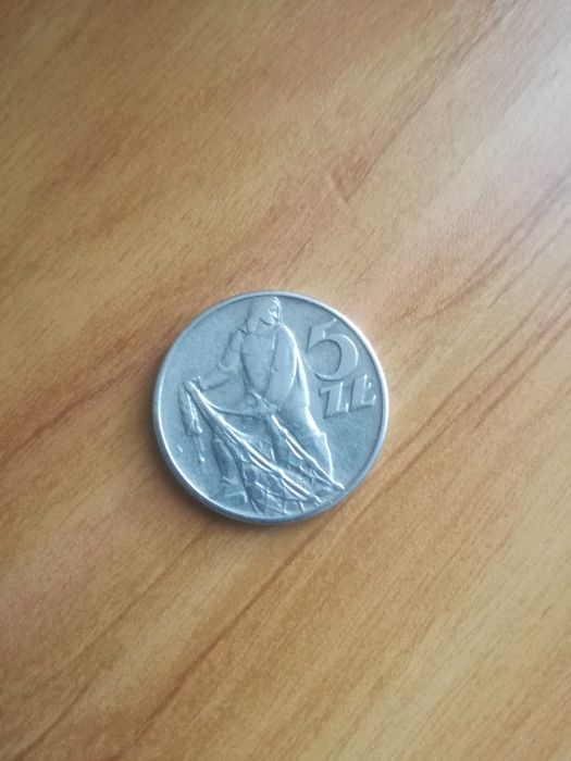 moneta 5zł Rybak/destrukt/