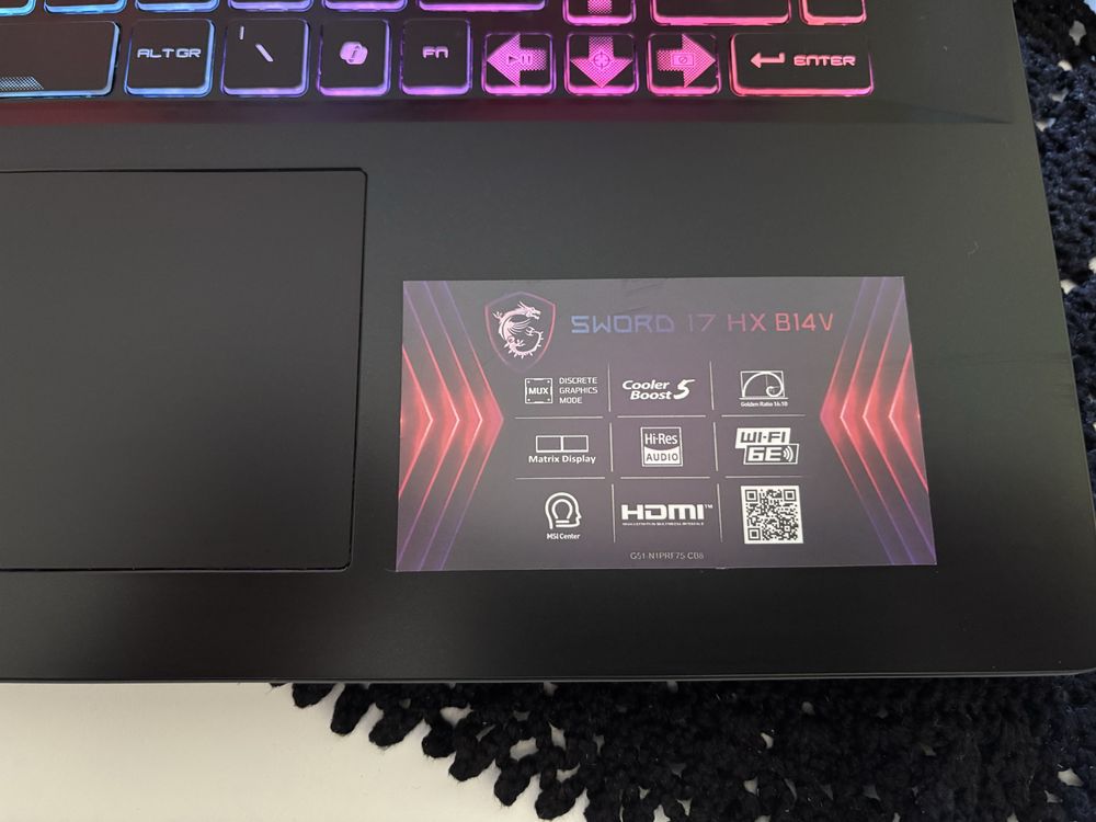 MSI Sword 17 HX17