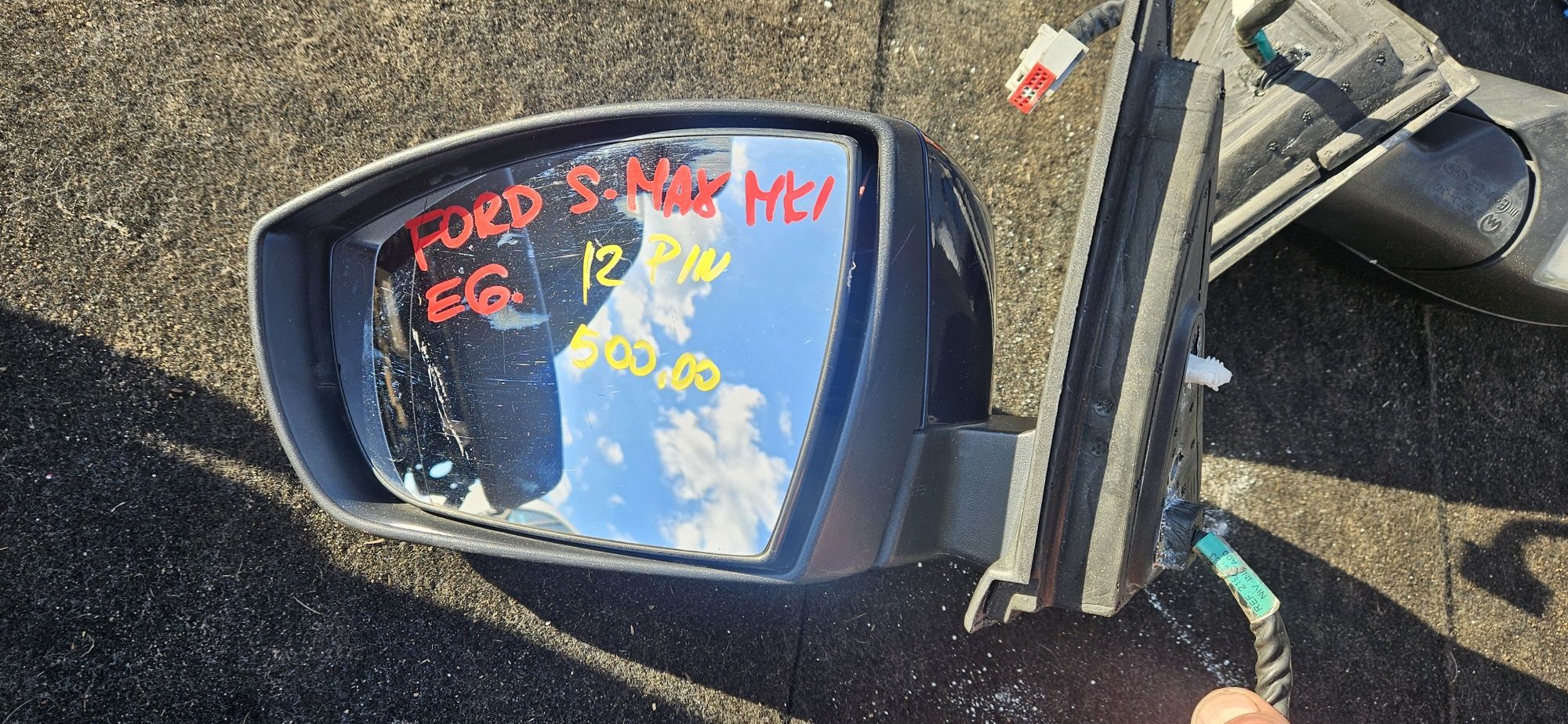Ford s-max mk1 lusterko lewe 12 pin E6