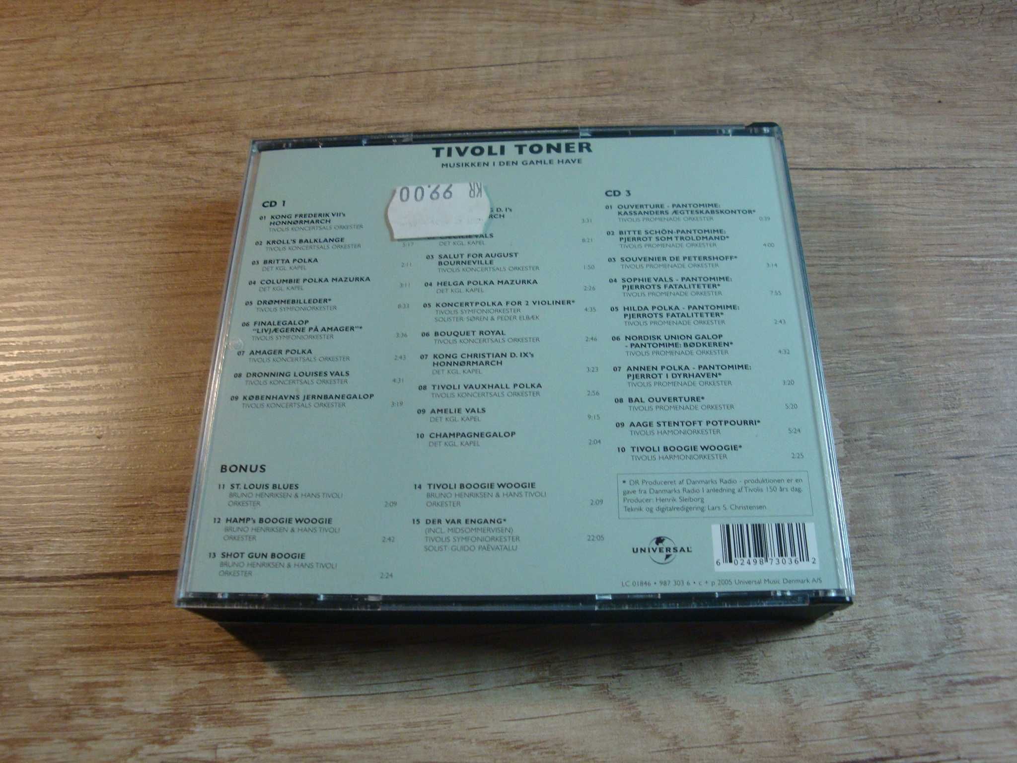 Tivoli Toner - Musikken I Den Gamle Have (Box 3CD)