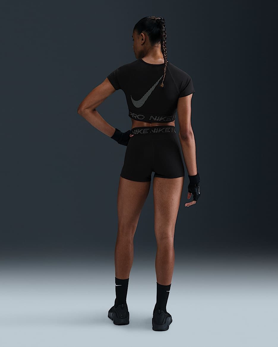 Оригінальні жіночі шорти Nike Pro Mid-Rise 3" Graphic Biker Short
