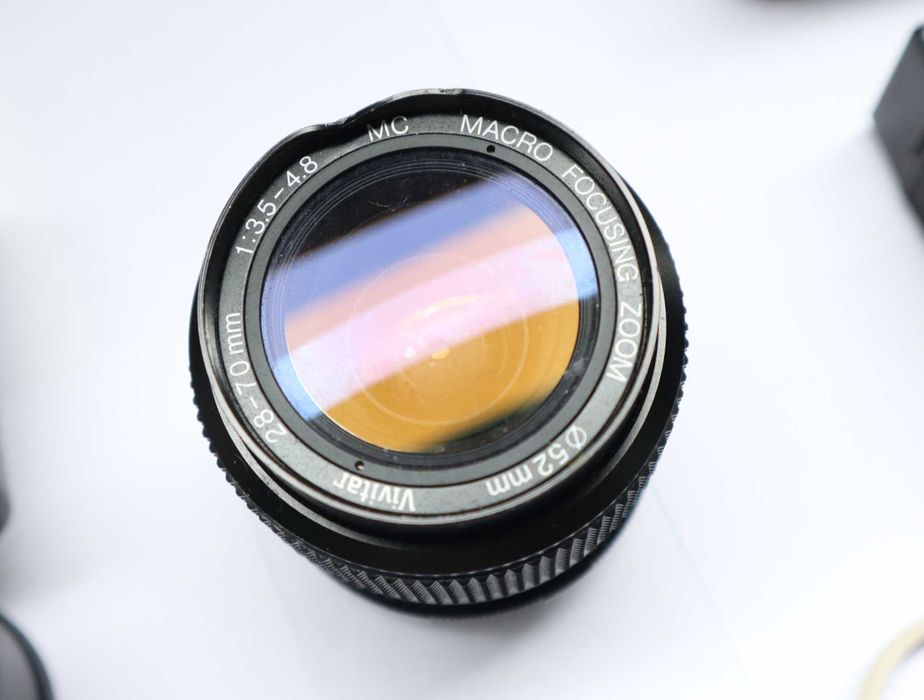 Akcesoria foto DUŻY ZESTAW - obiektyw, aparaty, lampy BŁYSKOWE PRL NRD