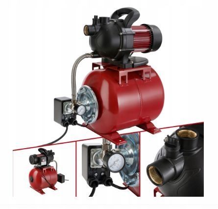 Arebos Hydrofor 19L 1000W, 3500 L/H, Wysokość Podania 7 Metrów