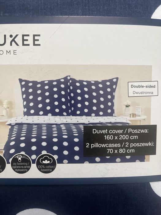 Pościel z bawełny satynowej 160x200 smukee