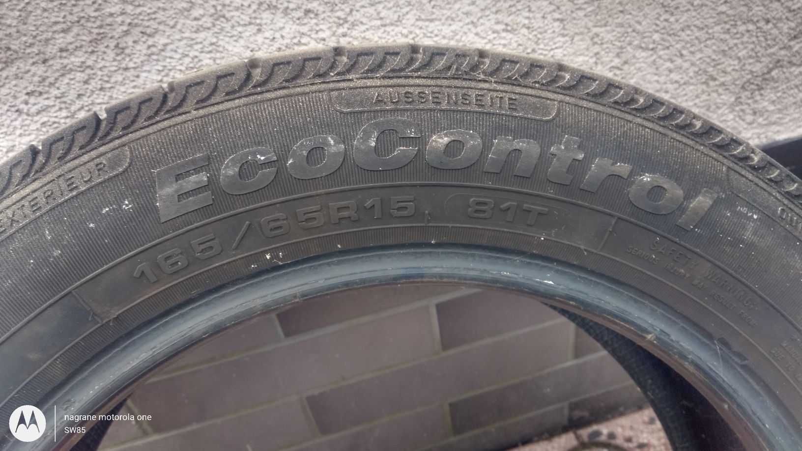 Opony 165/65 R15 Fulda EcoControl 2015 5,0mm - komplet