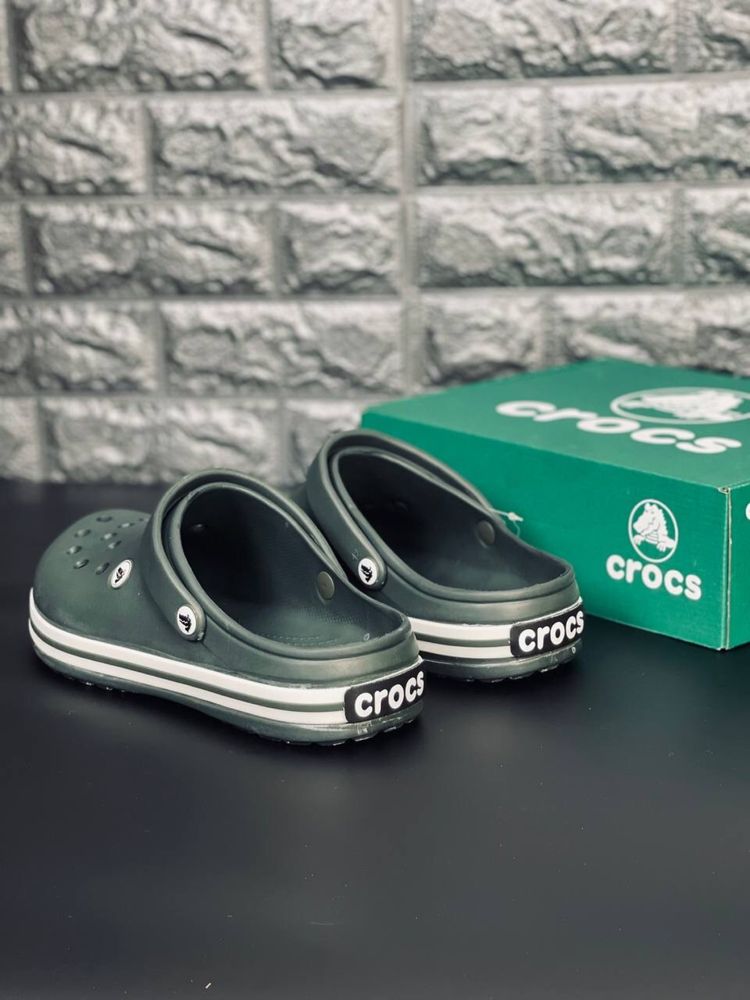 Мужские Crocs Green Army шлепанцы Пляжные сабо кроксы 36-46