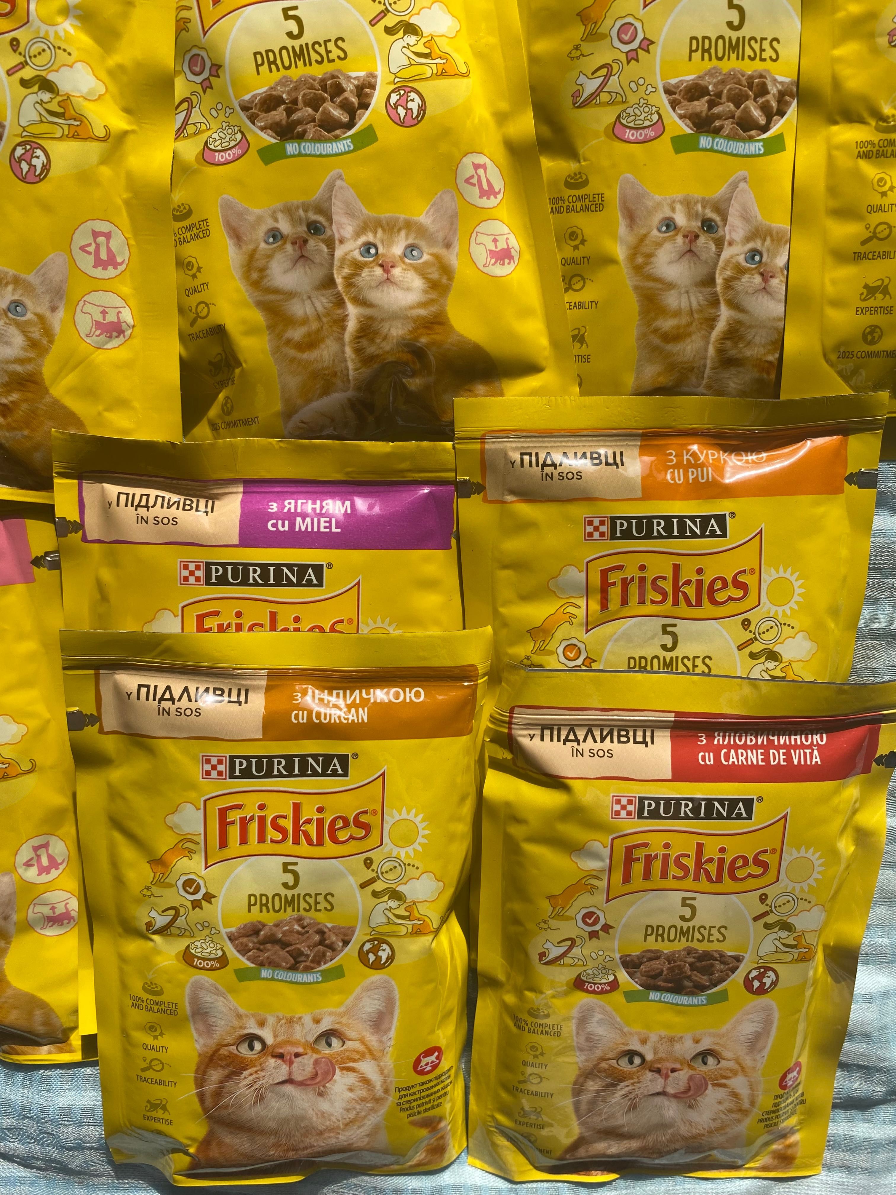 Безкоштовна доставка Вологий корм Friskies для кошенят Purina Junior