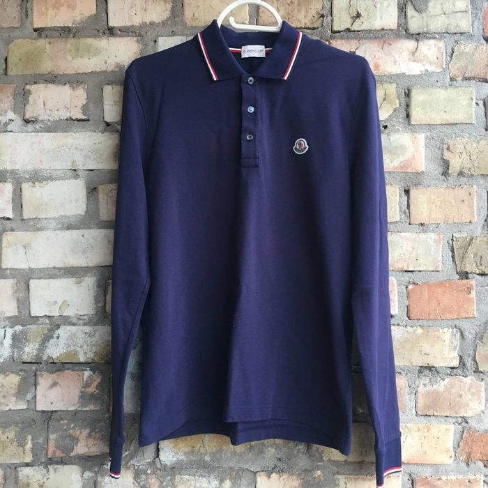 Чоловіче поло з довгим рукавом Moncler Maglia Manica Lunga