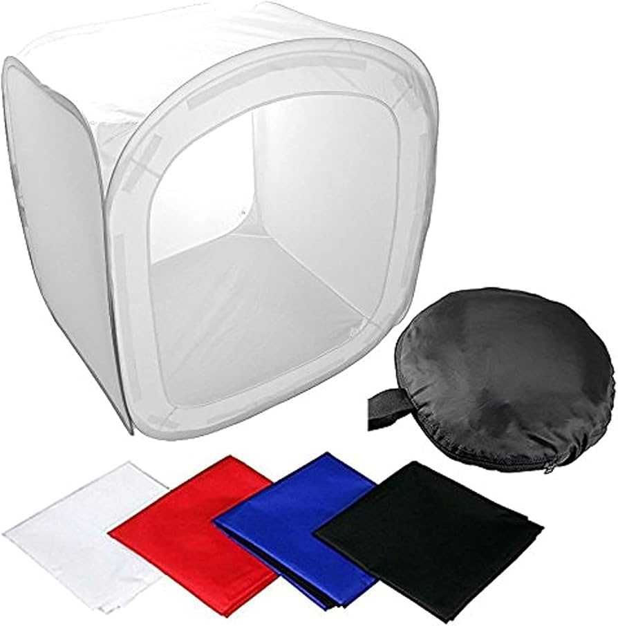 Estúdio de fotografia 80x80 - Tenda softbox [ Inclui saco e 4 cores ]