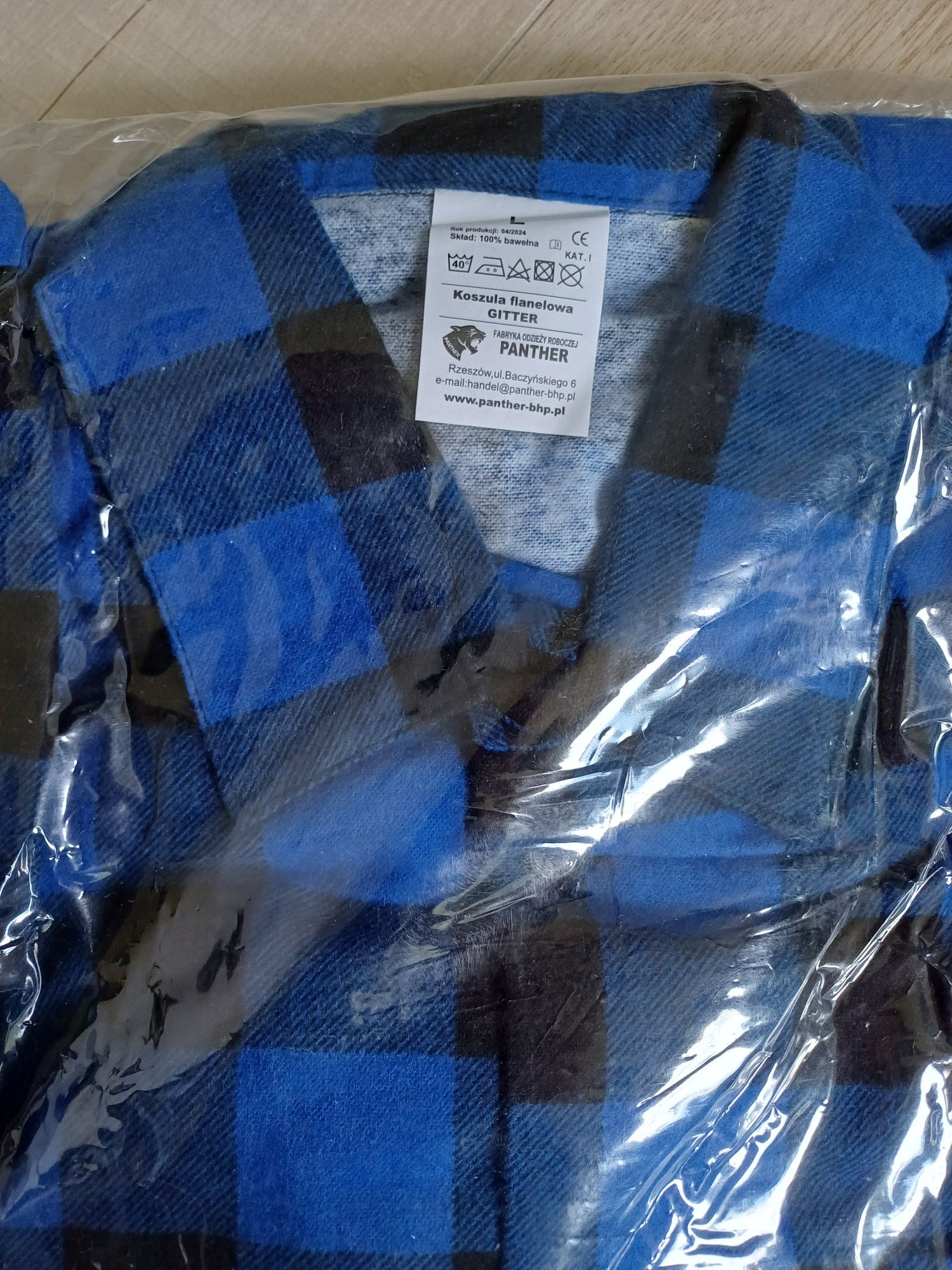 Odzież ochronna robocza, bluza, spodnie, koszula flanelowa