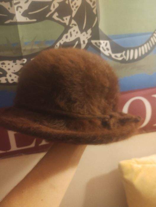 Kapelusz Kangol z futra Angory vintage