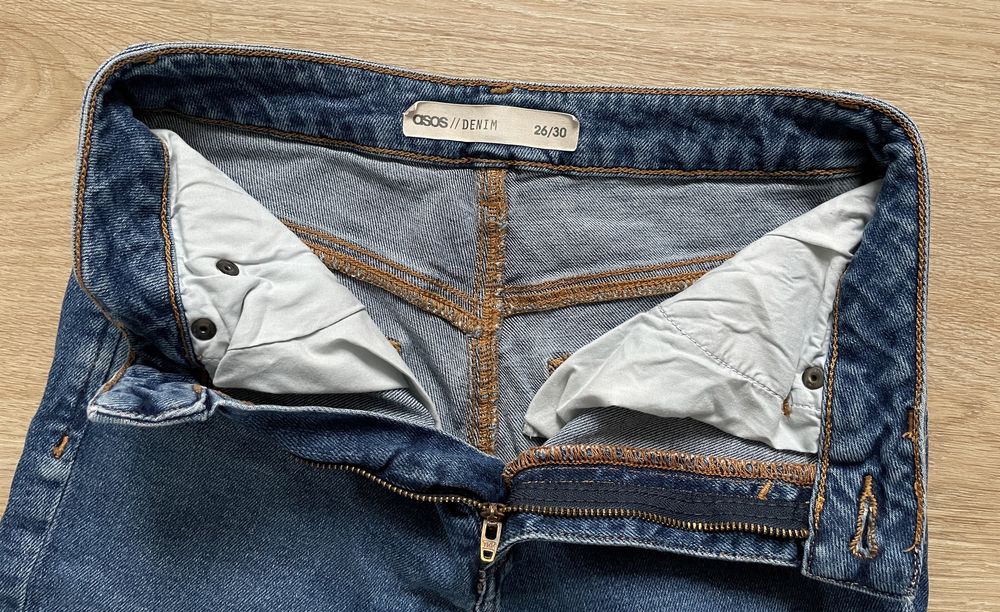 ASOS Denim / jeansy spodnie mom fit boyfriend high waist / 36 26/30