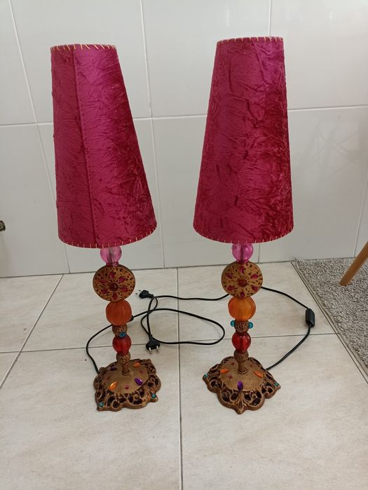 Candeeiros Cor de  Rosa
