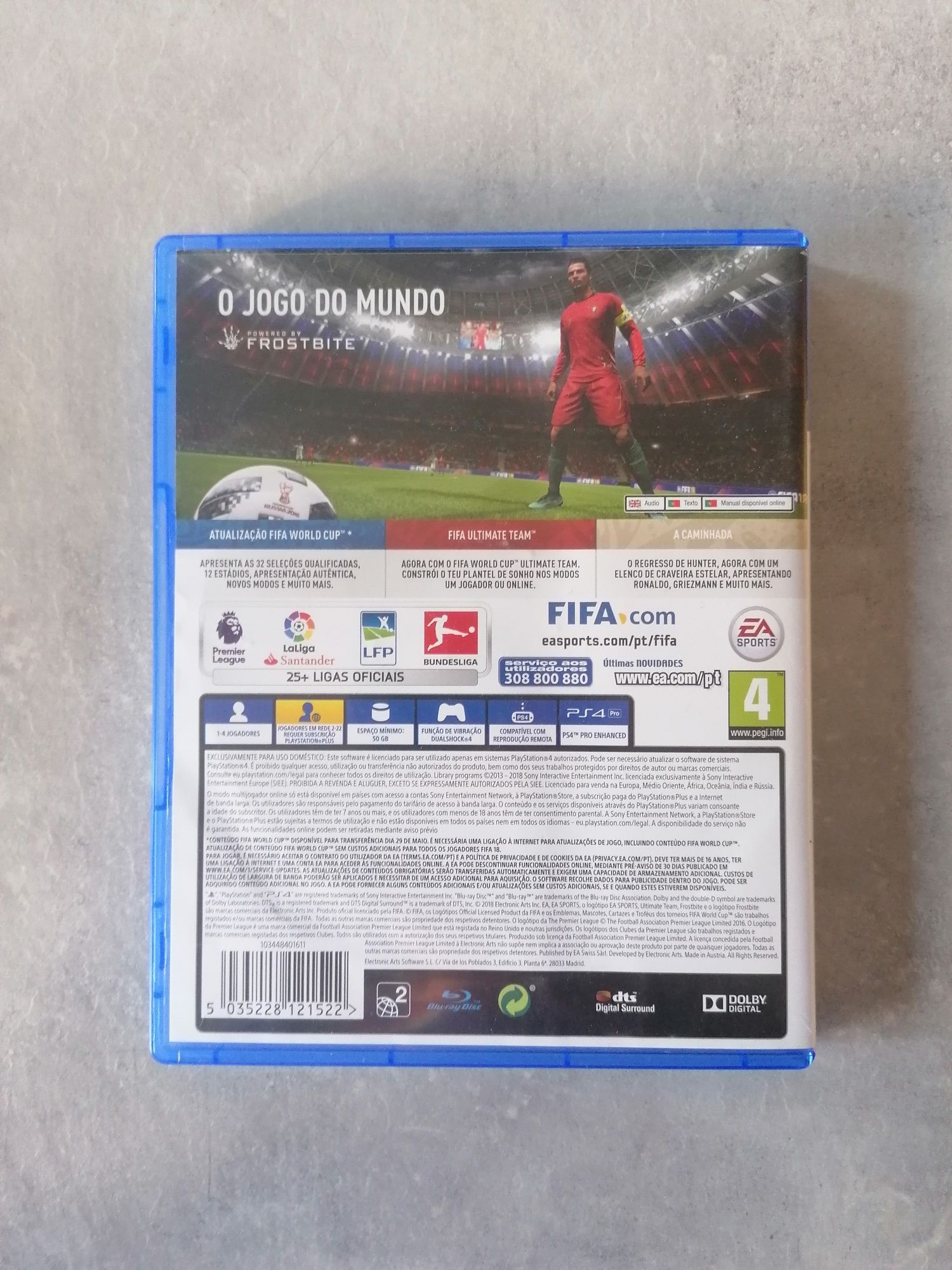 Jogo para a consola ps4 FIFA 18