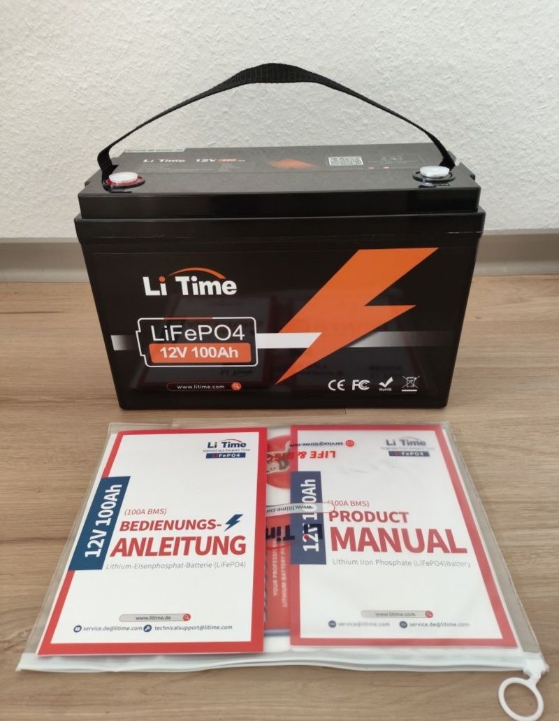 Акумулятор LiTime 12V 100Ah 1280Wh LiFePo4