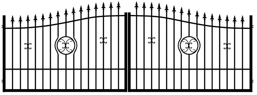 brama wjazdowa kuta przesuwna WENUS NOWOCZESNA Dostawa Gratis MAT-MET