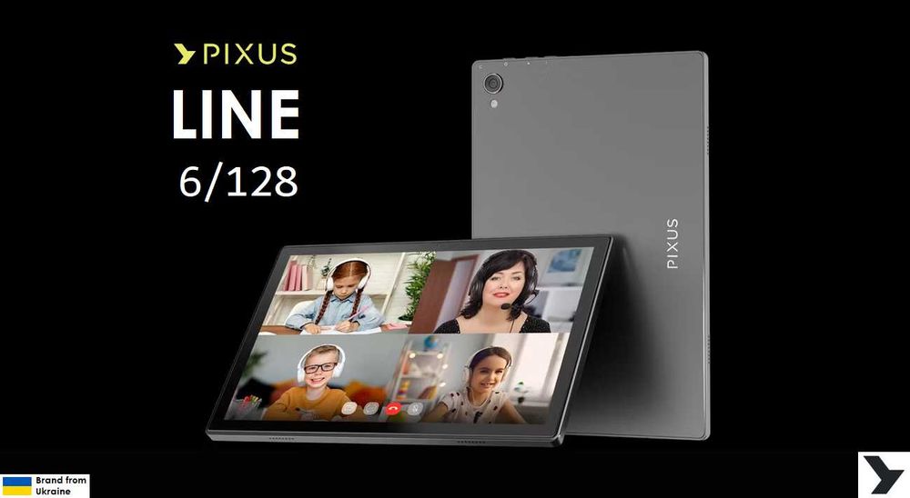 Планшет Pixus Line 10,1 HD IPS 6/128GB Wi-Fi + 4G LTE 6600 mAh графіт