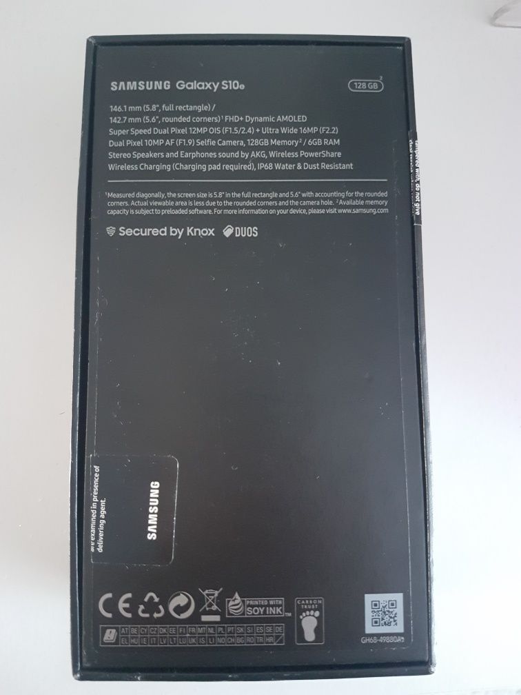 Samsung s10e 6GB RAM 128 GB pamięci