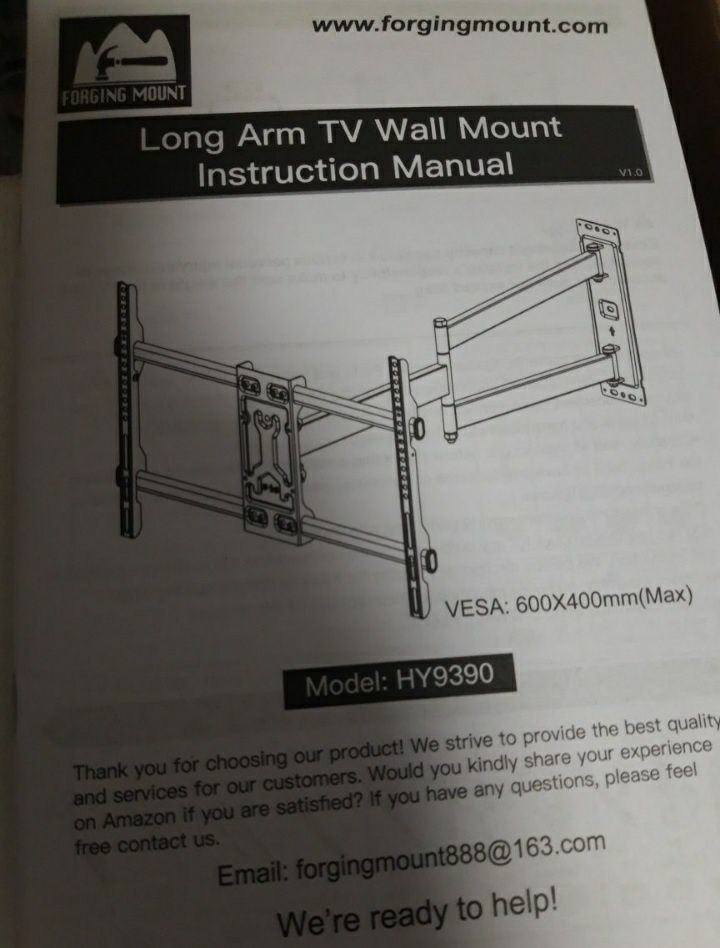 Uchwyt stojak do telewizora 37-75" 80 cm 45 kg