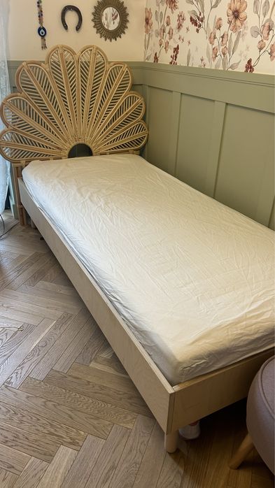 BOHOSWING wezgłowie i łóżko ze sklejki 90cm